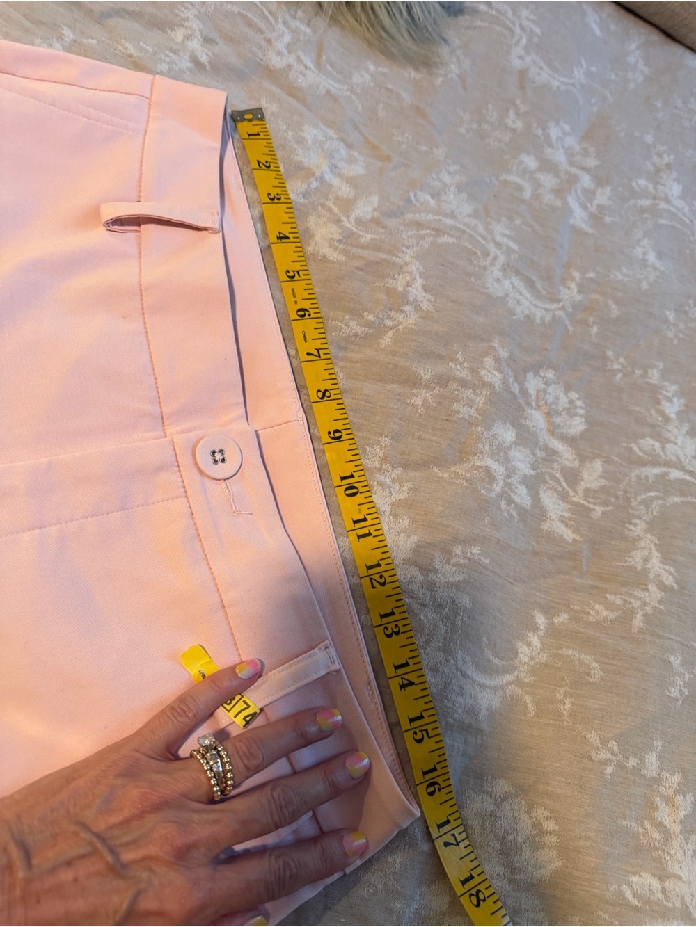 CAbi Grace Pant, Blush Pink, Size 8 - Picture 6 of 14